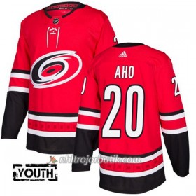 Barn Ishockey Carolina Hurricanes Tröja Sebastian Aho 20 Adidas 2017-2018 Röd Authentic